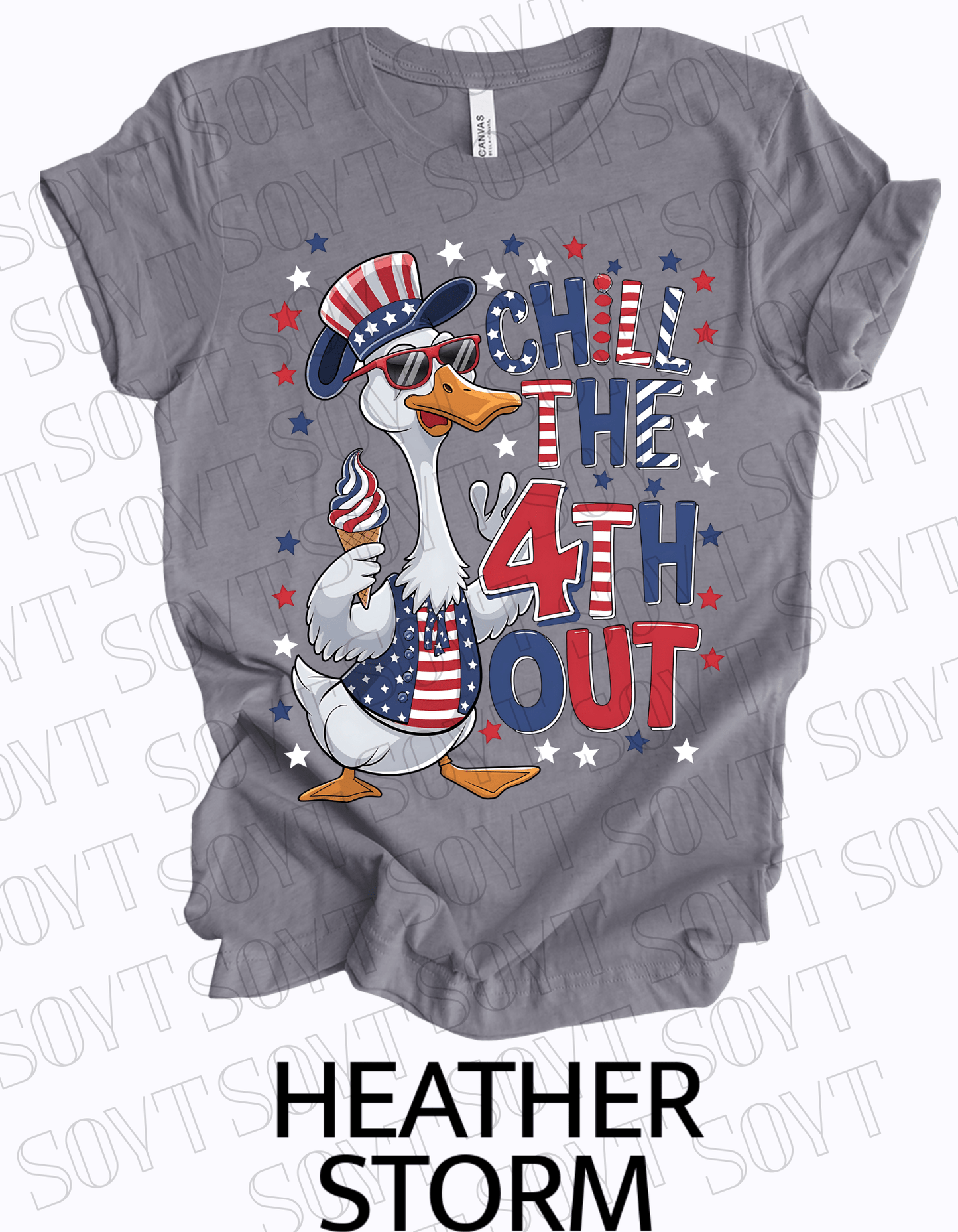 Chill the 4th Out T-Shirt – Funny Patriotic Duck Shirt | Made in USA - Festive Apparel StoreHeather Storm