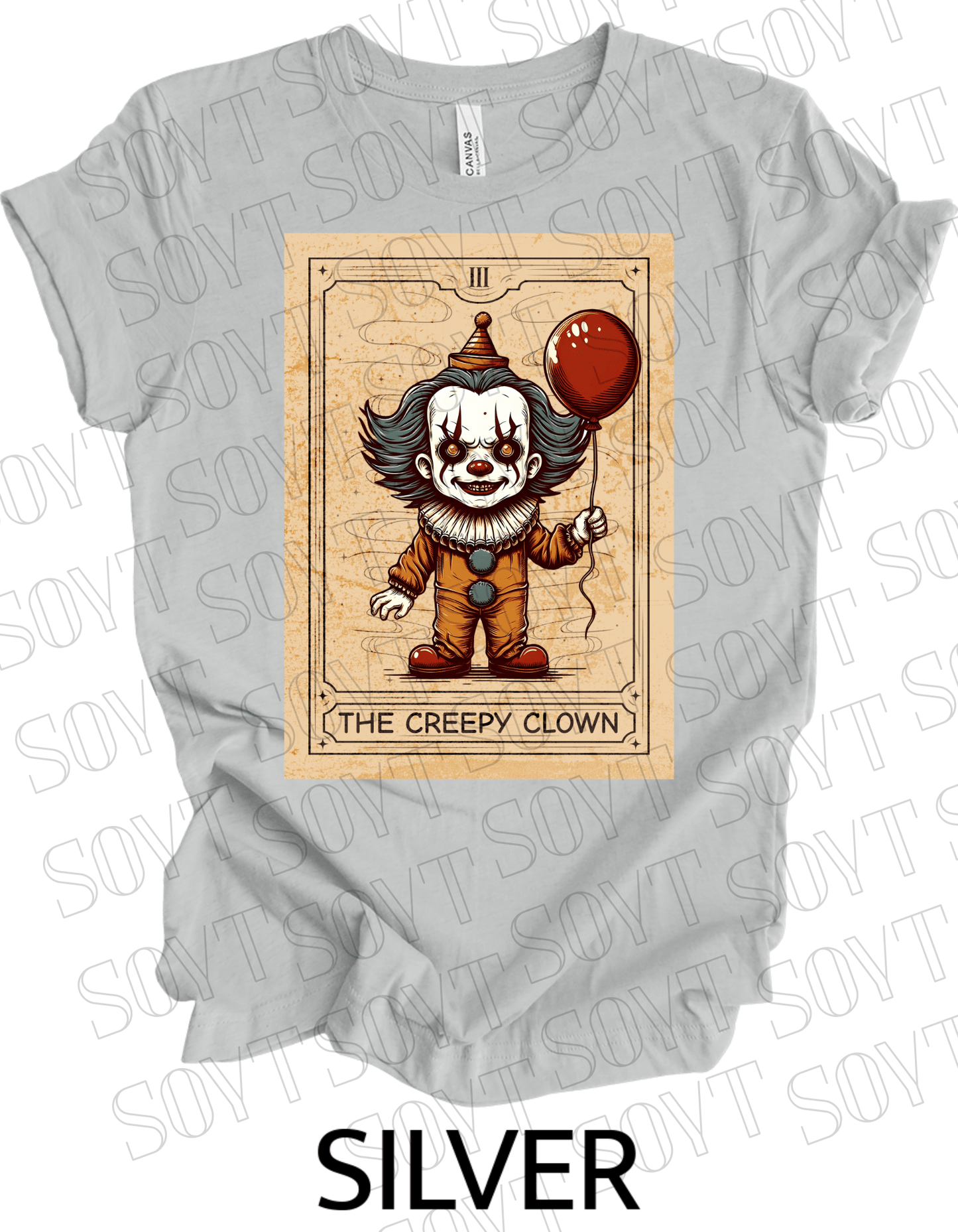 "Pennywise the Clown" T-Shirt – Classic Horror Graphic Tee - Festive Apparel StoreSilver