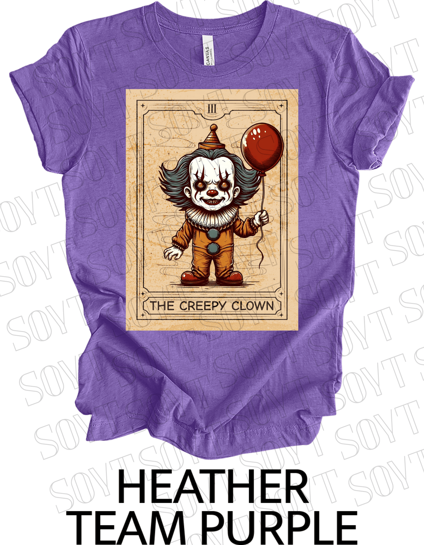 "Pennywise the Clown" T-Shirt – Classic Horror Graphic Tee - Festive Apparel StoreHeather Purple