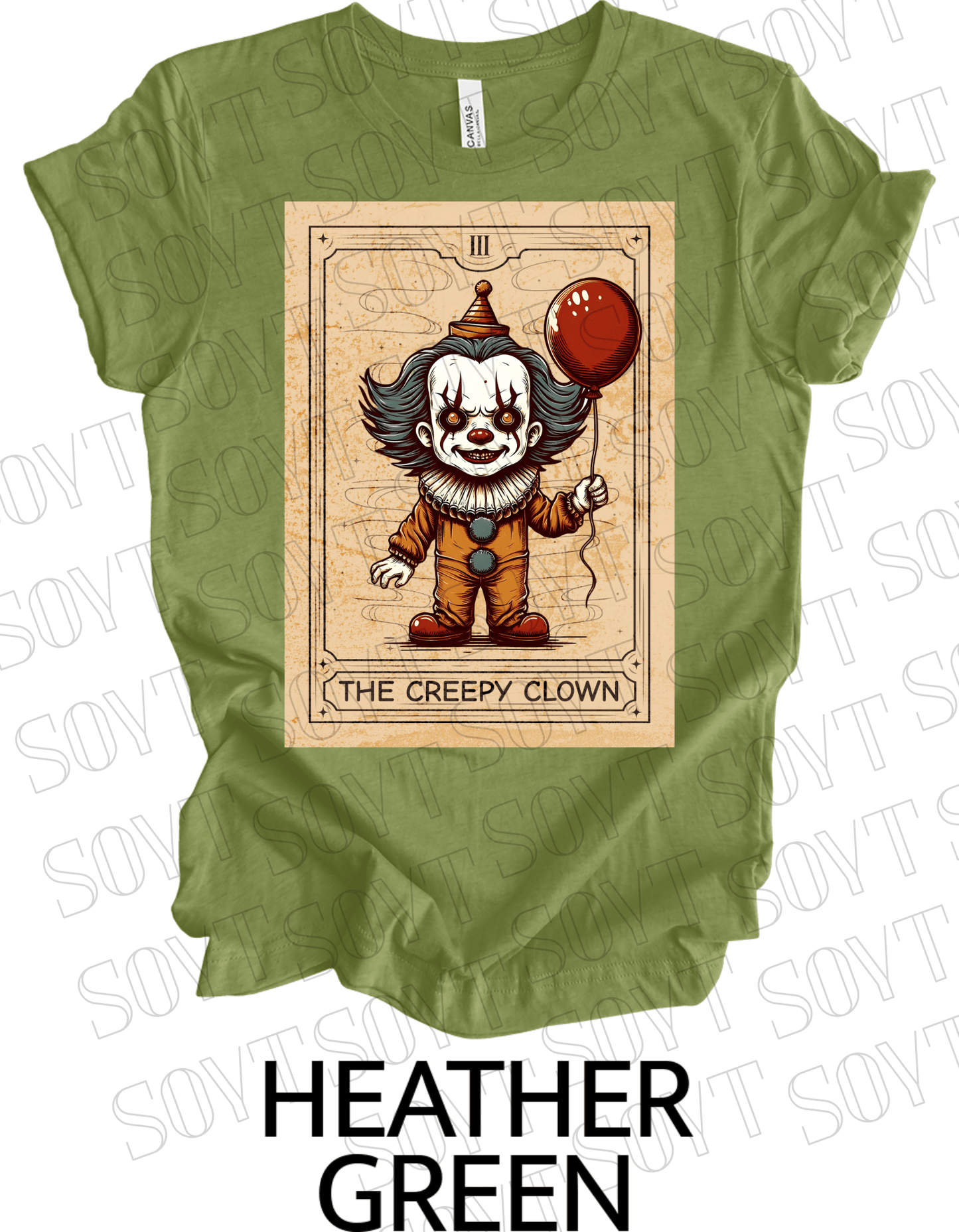 "Pennywise the Clown" T-Shirt – Classic Horror Graphic Tee - Festive Apparel StoreHeather Green