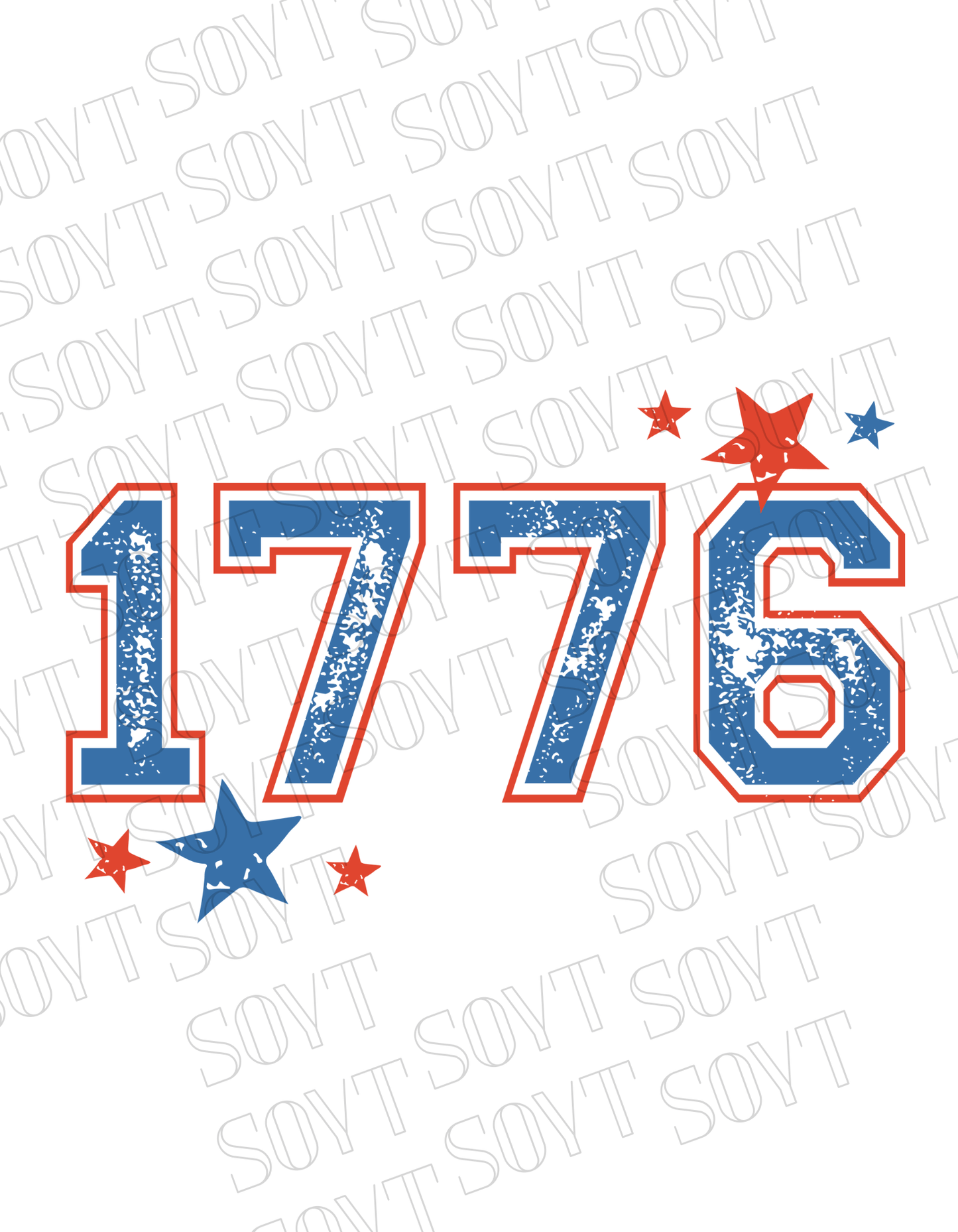 1776 Varsity T-Shirt – Bella+Canvas Minimalist Patriotic Tee - Festive Apparel StoreRed