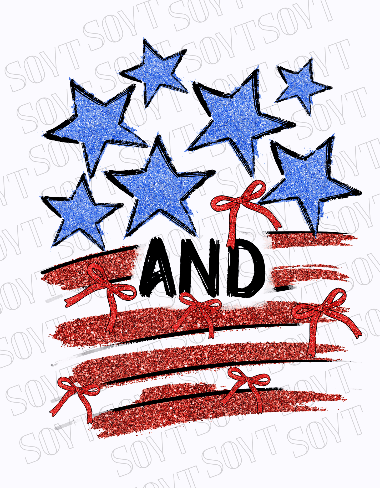 American Glitter Flag T-Shirt – Patriotic Sparkle Tee | Made in USA - Festive Apparel StoreWhite
