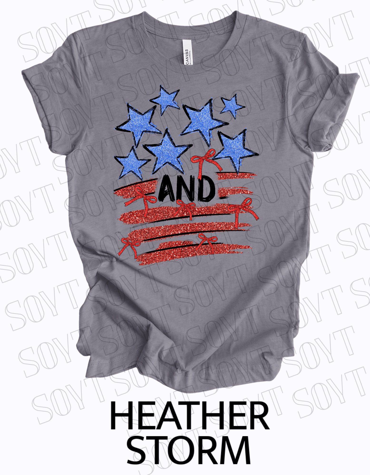 American Glitter Flag T-Shirt – Patriotic Sparkle Tee | Made in USA - Festive Apparel StoreHeather Storm