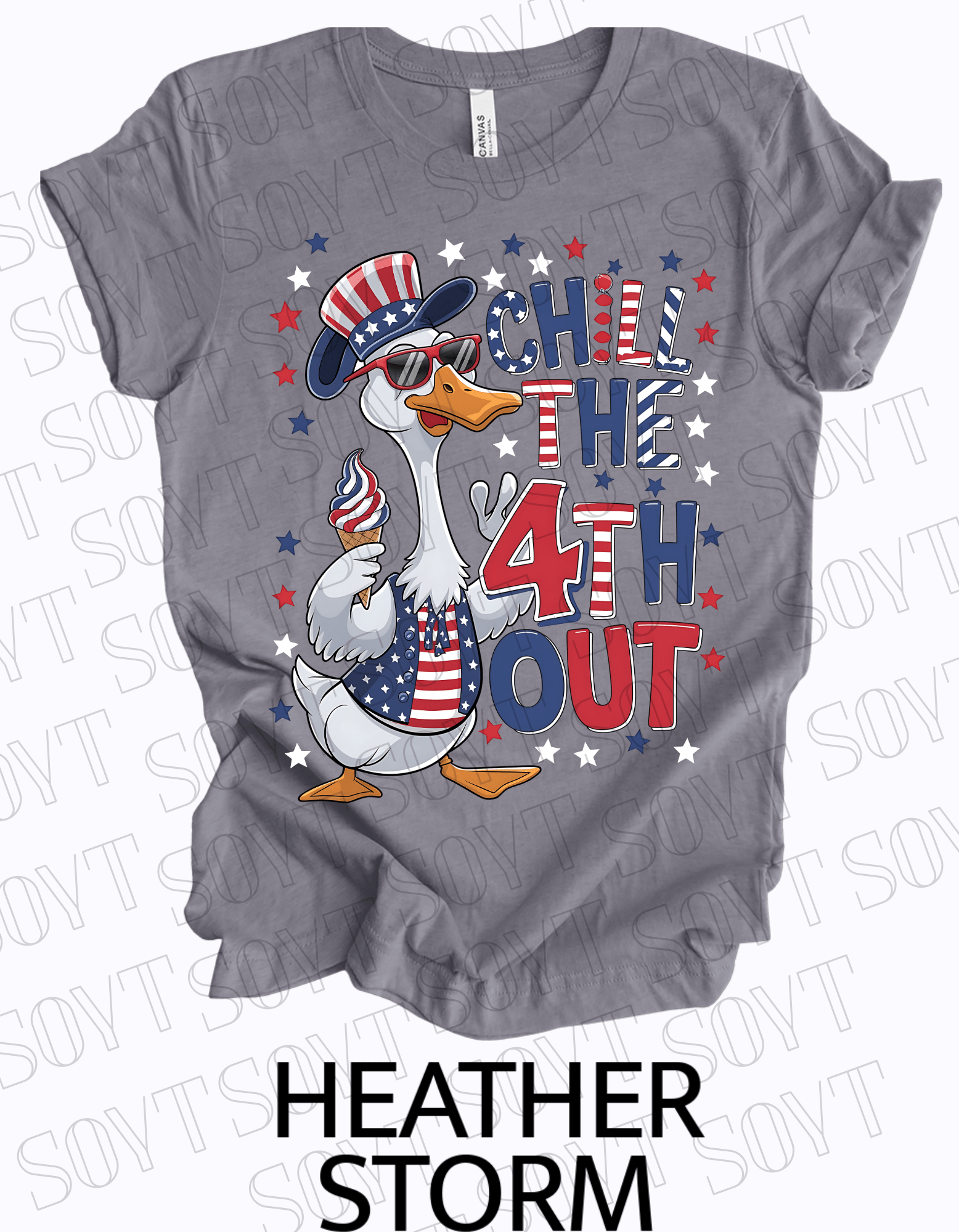 Chill the 4th Out T-Shirt – Funny Patriotic Duck Shirt | Made in USA - Festive Apparel StoreHeather Storm