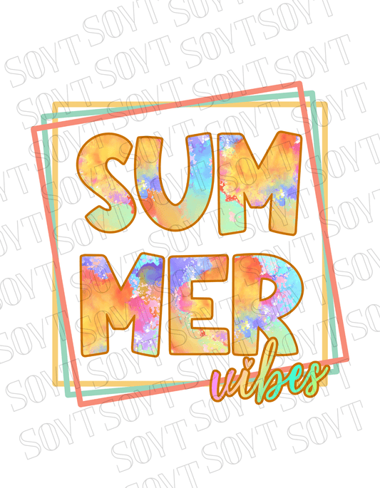 Comfort Colors® Summer Vibes T-Shirt – Retro Graphic Tee - Festive Apparel StoreBlack