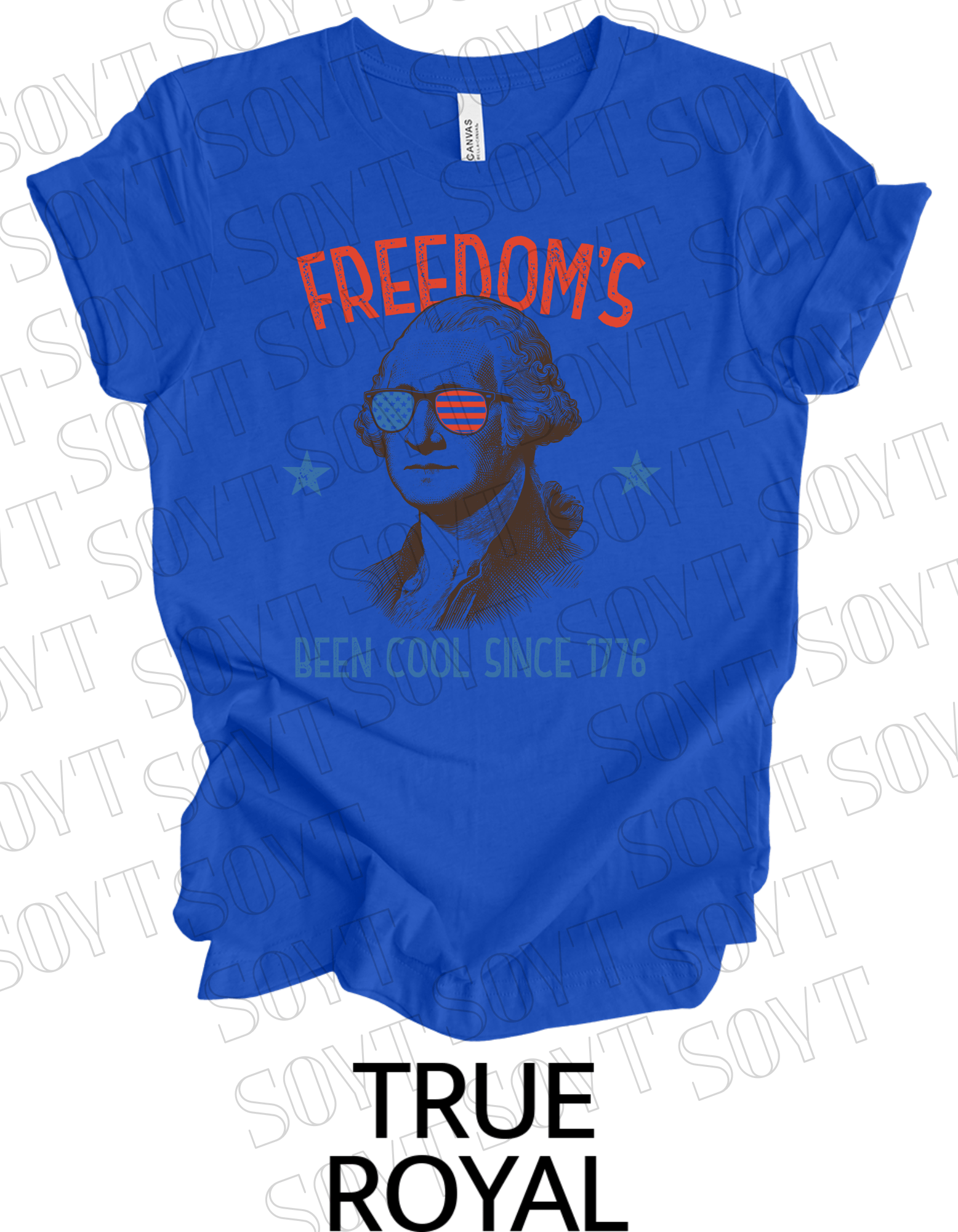 Freedom’s Been Cool Since 1776 T-Shirt – Bella+Canvas Funny Patriotic Tee - Festive Apparel StoreRoyal Blue