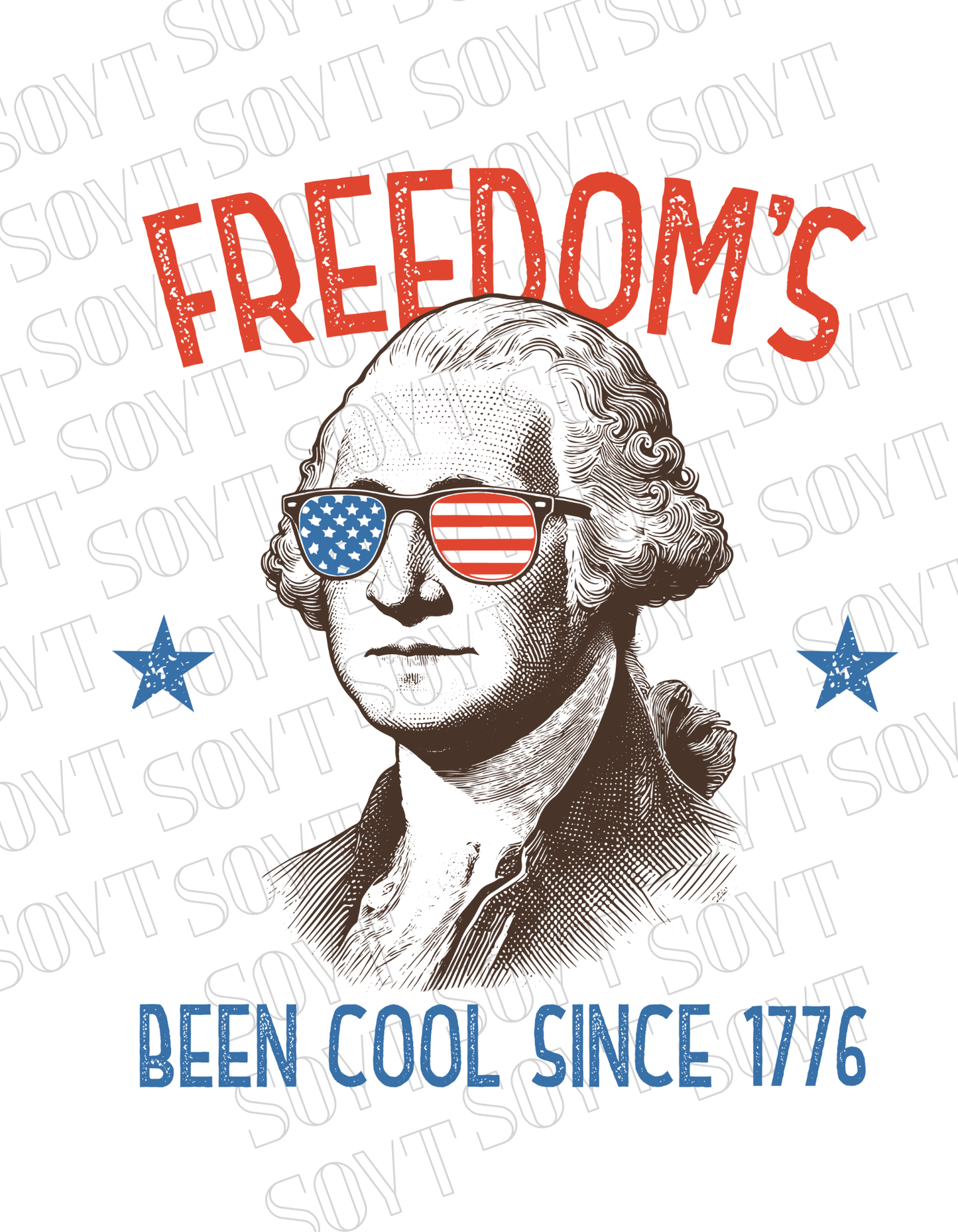 Freedom’s Been Cool Since 1776 T-Shirt – Bella+Canvas Funny Patriotic Tee - Festive Apparel StoreRed