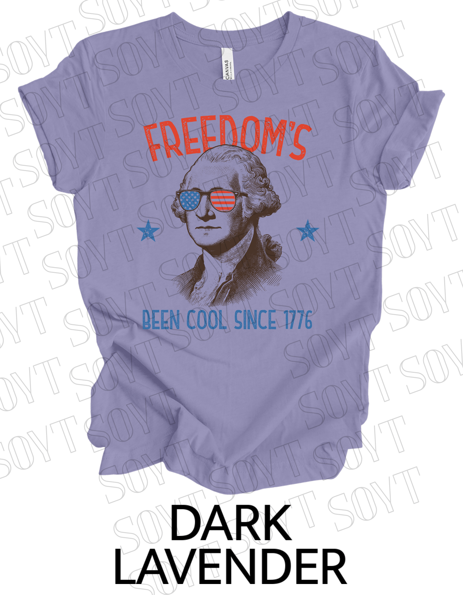 Freedom’s Been Cool Since 1776 T-Shirt – Bella+Canvas Funny Patriotic Tee - Festive Apparel StoreDark Lavender