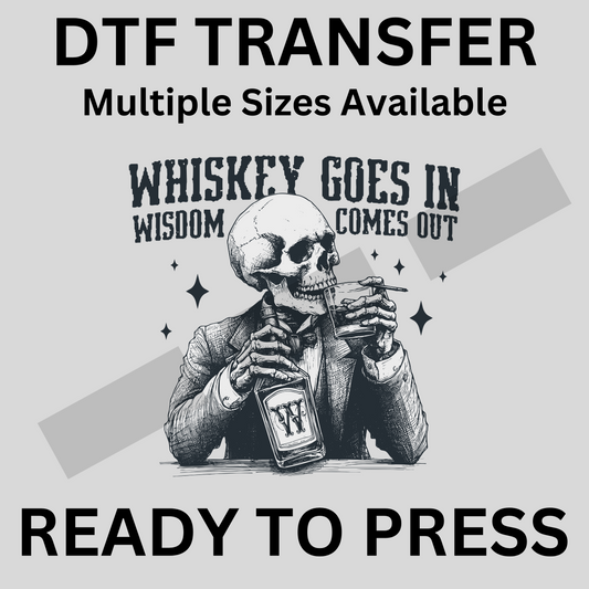 Funny Whiskey Store Iron-On Transfer | Easy Ready-to-Press, Fast Shipping, Perfect for Halloween Parties & Events