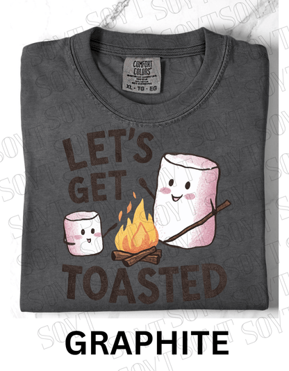 Let’s Get Toasted T-Shirt – Funny Marshmallow Campfire Graphic Tee - Festive Apparel StoreGraphite