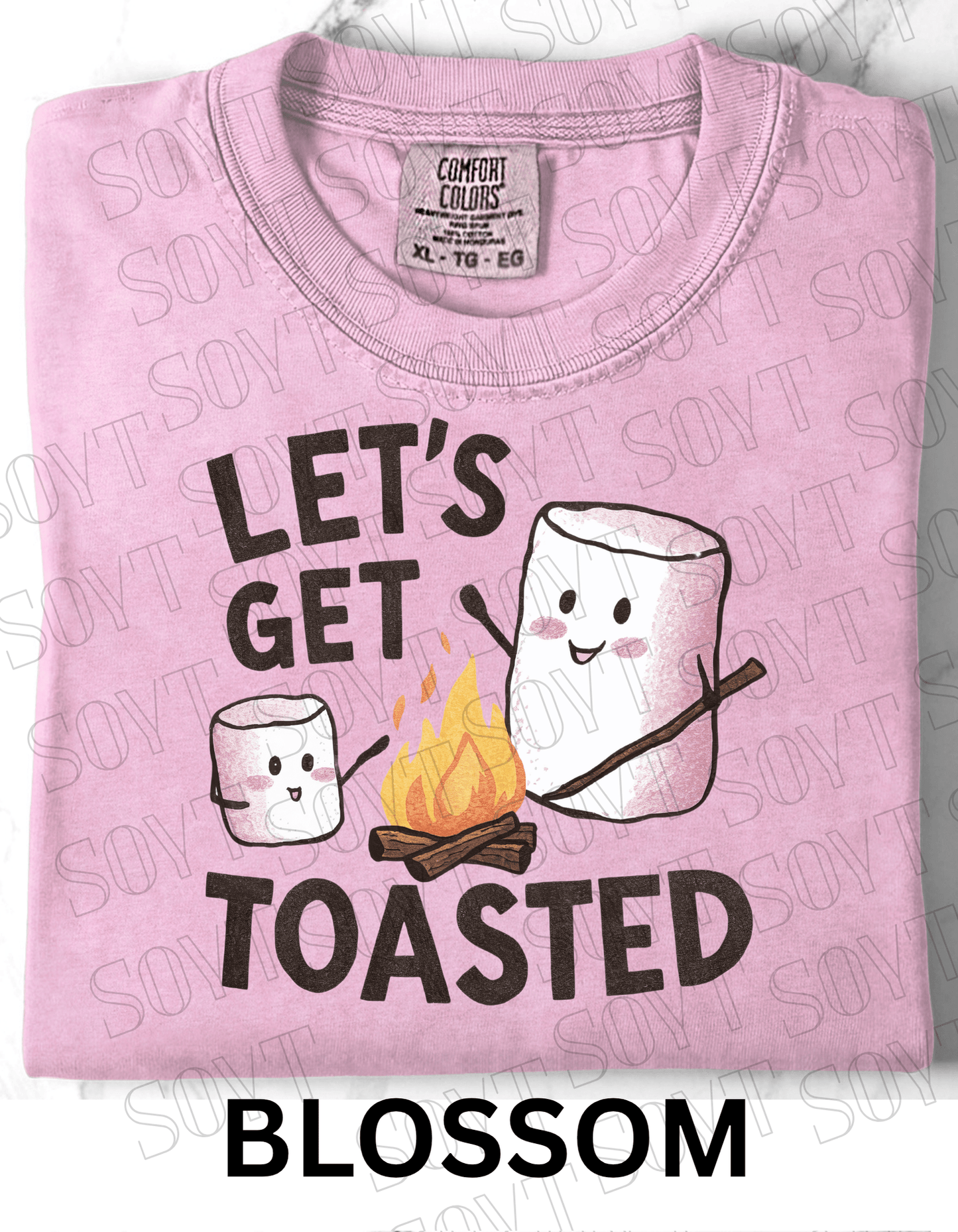 Let’s Get Toasted T-Shirt – Funny Marshmallow Campfire Graphic Tee - Festive Apparel StoreBlossom