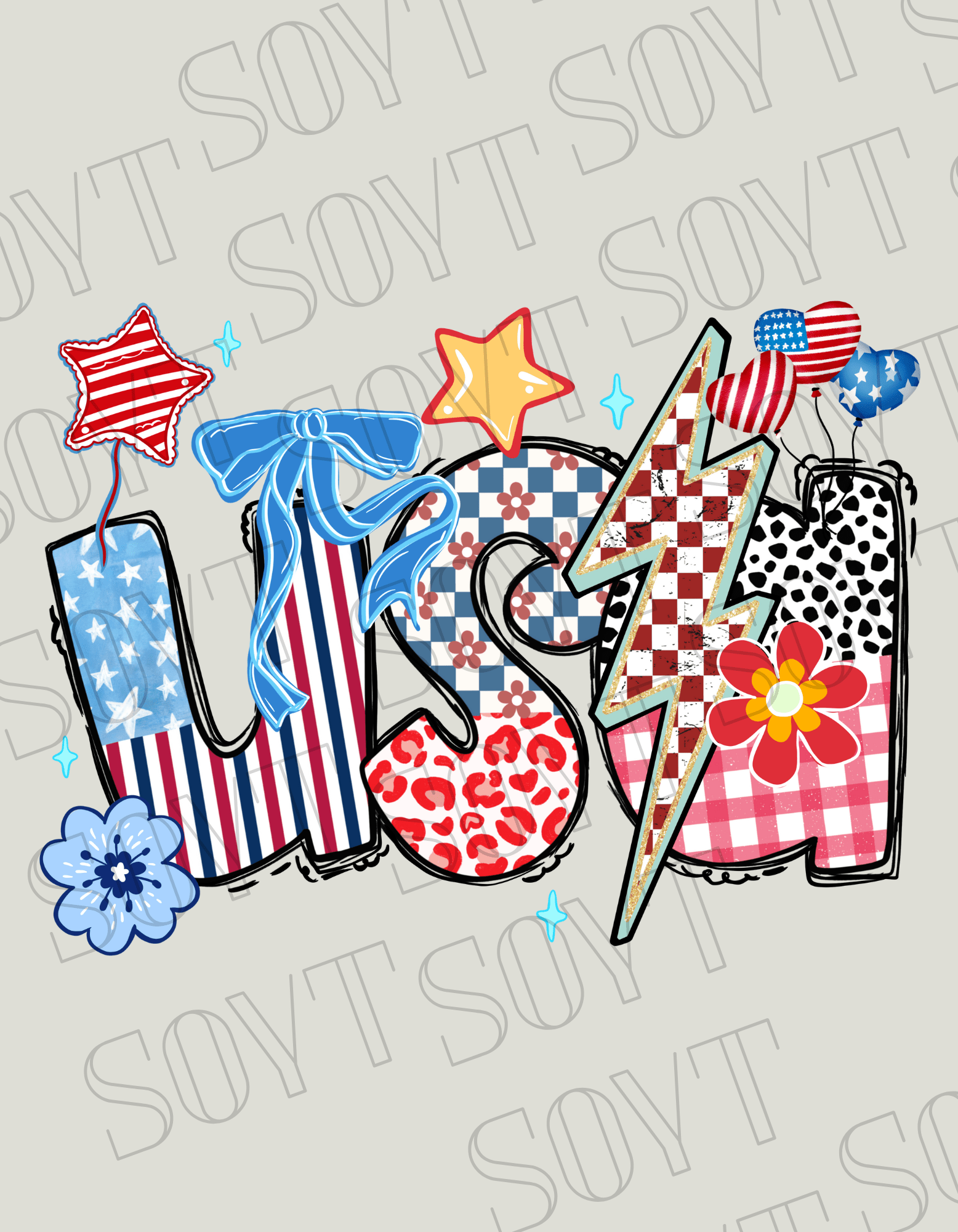 Patchwork USA T-Shirt – Bella+Canvas Bold Patriotic Graphic Tee - Festive Apparel StoreRed