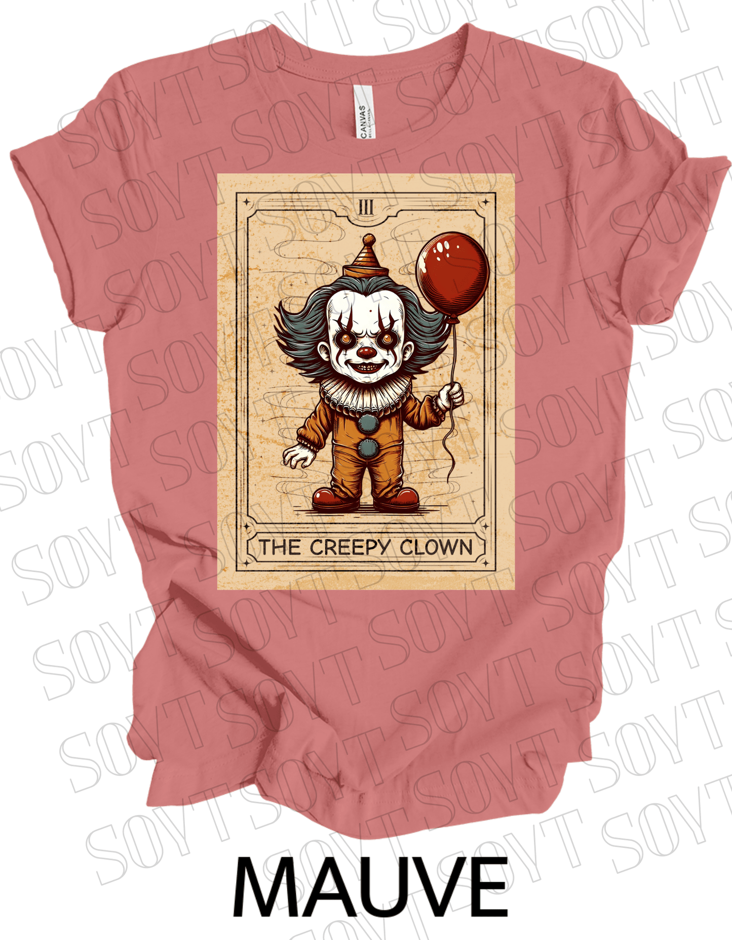 "Pennywise the Clown" T-Shirt – Classic Horror Graphic Tee - Festive Apparel StoreMauve