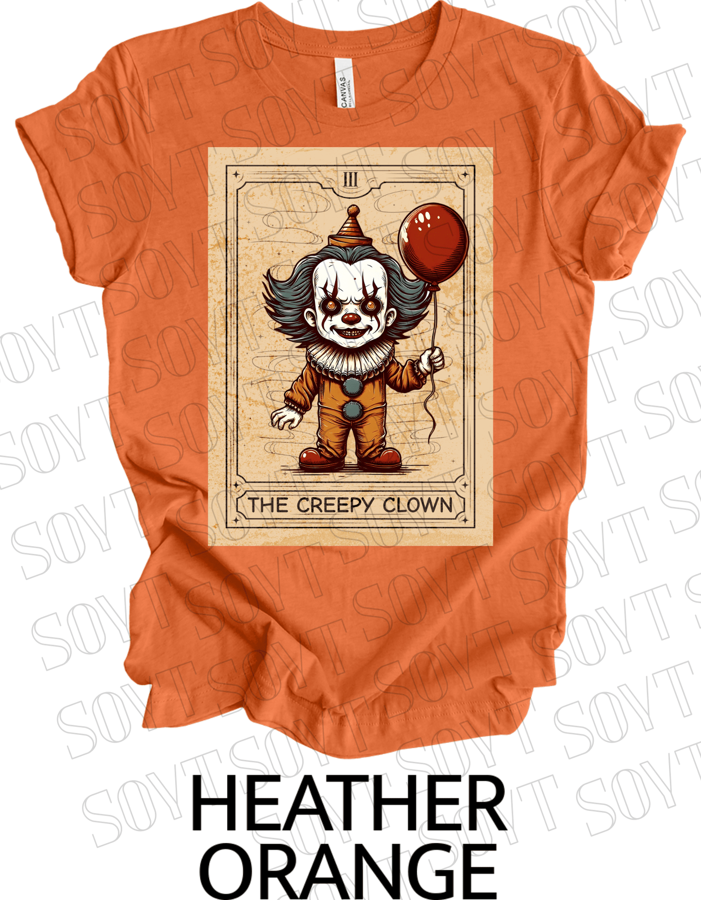 "Pennywise the Clown" T-Shirt – Classic Horror Graphic Tee - Festive Apparel StoreHeather Orange