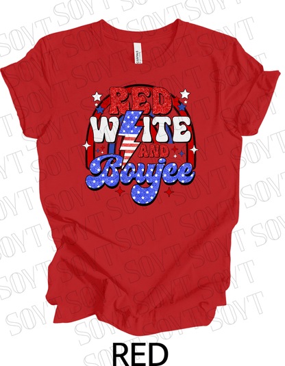 Red White & Boujee 4th of July T-Shirt – Bella+Canvas Women’s Patriotic Tee - Festive Apparel StoreRed