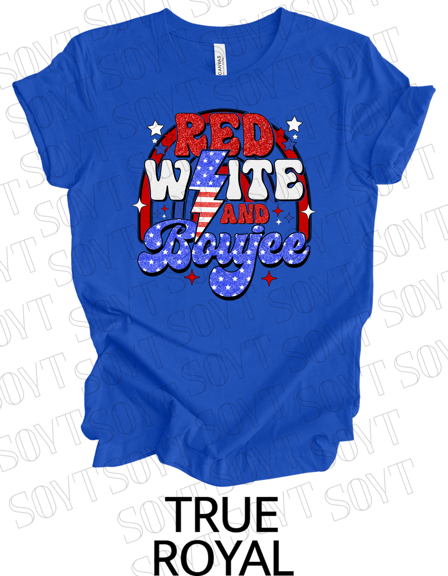 Red White & Boujee 4th of July T-Shirt – Bella+Canvas Women’s Patriotic Tee - Festive Apparel StoreRoyal Blue