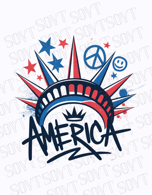 USA Patriotic Stars 4th of July T-Shirt – Comfort Colors® | Made in America - Festive Apparel StoreWhite